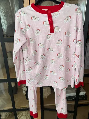 Smockingbird Pajamas set Vingage Santa pima cotton Christmas long sleeve pants thumbnail 2