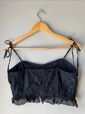 Ulla Johnson Corset Dainty Coquette Feminine Isa Crop Top thumbnail 3