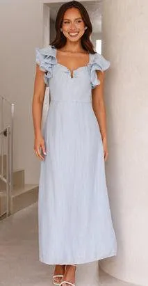 Hello Molly Maxi Dress Blue thumbnail 1