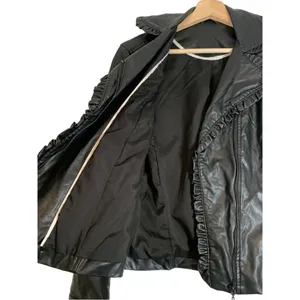 Catherine Malandrino Faux Leather Jacket Size Medium thumbnail 10