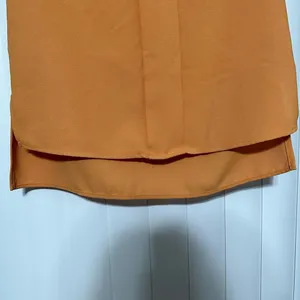 Zara Work Top | Orange Ruffle Sleeve Top thumbnail 3