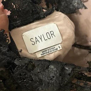 Saylor Black Lace Ruffle Mollie Mini Dress Size Small thumbnail 3