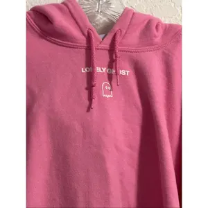 Pink Lonely Ghost Text me when you get home hoodie XL sweatshirt thumbnail 3