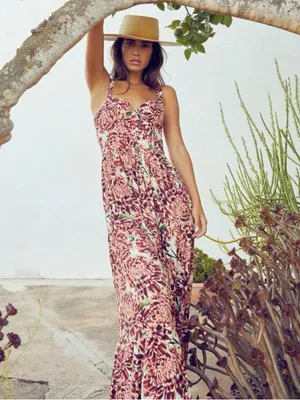 Agua Bendita Dunna Floral Bustier Sundress thumbnail 2