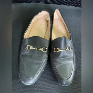 Coach Haley Leather Horsebit Loafer Black Gold Tone SZ 7.5 thumbnail 9