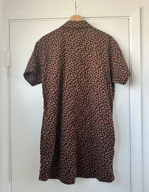 Van’s Women’s Wild Woven Dress Summer Skater Vibes with Collar Size Medium thumbnail 2