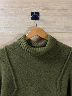 Universal Threads Olive Very Soft Turtleneck Sweater Small thumbnail 3