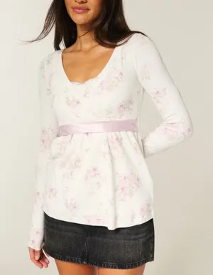 Hollister Floral Long Sleeve thumbnail 1