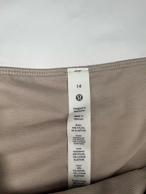 Lululemon Speed Up High Rise White Shorts Size 14 NWT thumbnail 8