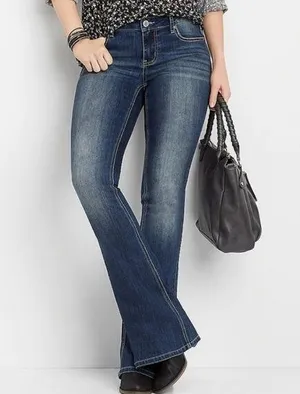 Vigoss Flare Distressed Jeans Size 0 thumbnail 1