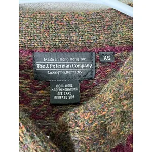 Vintage Fair Isle Wool Cardigan Cottagecore Heritage Folk Knit Autumn Sweater thumbnail 5