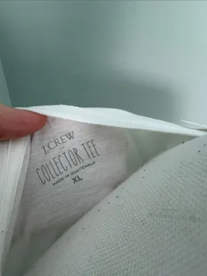 NWT J. Crew White Tee with‎ Pink Bunny-Eared French Bulldog thumbnail 2
