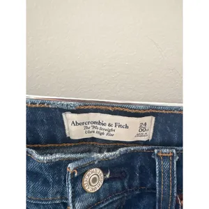 Abercrombie &‎ Fitch The 90s Straight Ultra High Rise Jeans Medium Wash 24 00XS thumbnail 2
