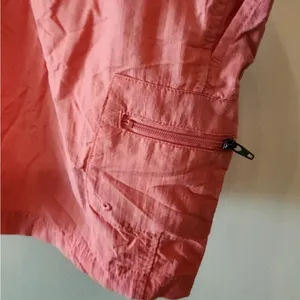 Columbia Women’s Pink Nylon Cargo Shorts Size med Belted Hiking Outdoors Fishing thumbnail 3