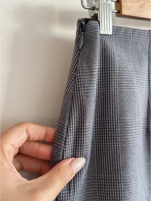 Abercrombie & Fitch Scarlett Mini Skort XS Gray Plaid High Rise Preppy thumbnail 8