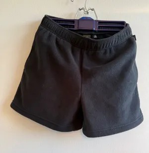 Golden by Aritzia Polartec Fleece Shorts Black Womens XS 119280 Tna Logo‎ thumbnail 1