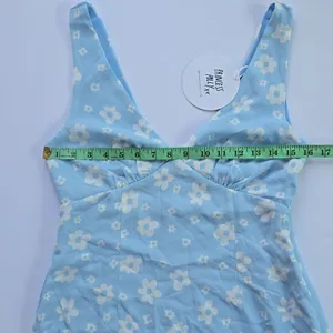 Princess Polly NWT‎ Quincy Mini Dress Sleeveless Blue Floral Women's Size 2 thumbnail 6