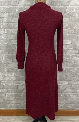 Lush Ribbed Mocneck Sweater Dress thumbnail 5