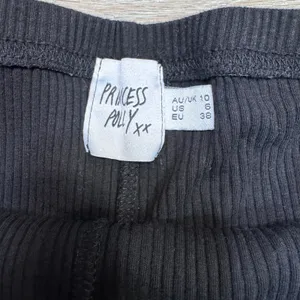 Princess‎ Polly Womens Black Ribbed Knit High Waisted Lounge Mini Shorts Size 6 thumbnail 3