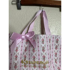 LoveShackFancy x Superga Floral Bow Tote Bag NWOT Limited Edition Coquette thumbnail 8