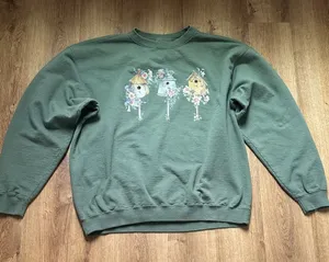 Vintage Made in‎ USA 100% Cotton Oversized Birdhouse Sweatshirt thumbnail 1