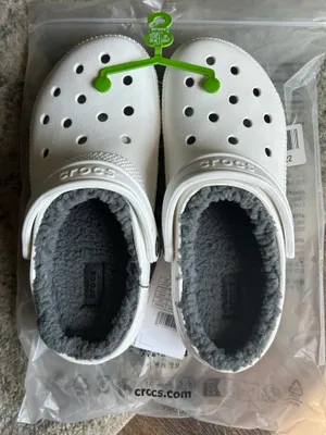 Crocs Classic Lined Clog White/Grey thumbnail 1