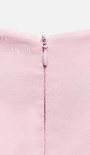 Elegant Pink Sleeveless Dress thumbnail 8
