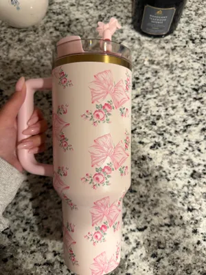 LoveShackFancy Rosa Beaux pink 40oz stanley thumbnail 5