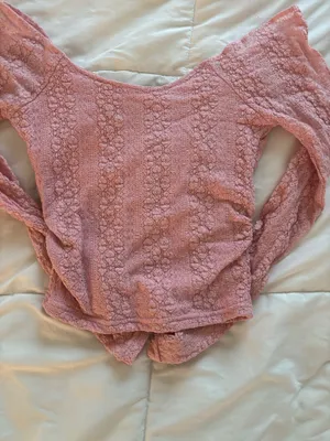 Y2K Pink Off-The-Shoulder Aeropostale Long Sleeve Top thumbnail 2