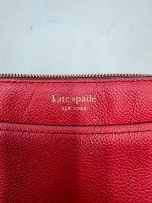 Kate Spade New York Red Pebbled Leather Crossbody Shoulder Bag Purse Dust Bag thumbnail 12