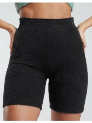 Gymshark Whitney Simmons Eyelash Knit Shorts Small Cozy Loungewear RestDay Fuzzy thumbnail 1