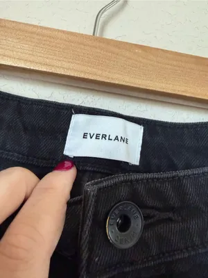 Everlane The Low-Key Jean Black Size 28R thumbnail 4