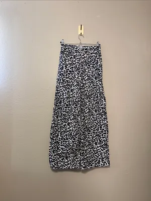 Zara Z1975 Wide Leg Animal Print Jeans Size 2 thumbnail 2