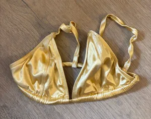 Harley Davidson Vintage Gold Bikini Top thumbnail 1