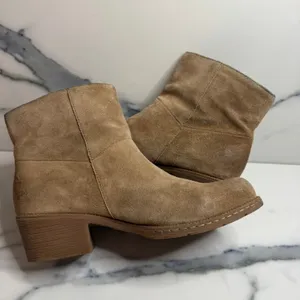 b.o.c. Born Women's Brown Leather Elise Boots Sz 8 Festival Boho Western Fringe thumbnail 5