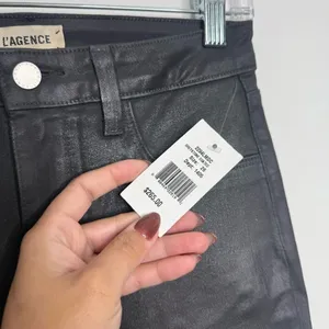 NWT L'agence‎ Margot High Rise Skinny Greystone Coated Jean Size 26 Minimalist thumbnail 5