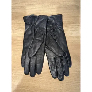 Vintage Black Leather Lined Driving Gloves Women size S‎ thumbnail 4