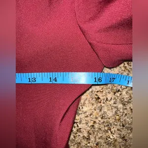 COMMENSE Split Button Slim Fitted Blazer COLOR - Burgundy Size XS NWT thumbnail 6