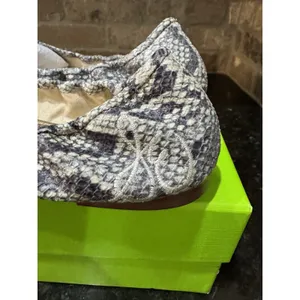 Sam Edelman Felicia Roccia Leather Snakeskin Ballet Flats Women's‎ Size 6 Bow! thumbnail 5