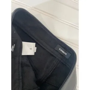 Express Black Super High Waisted Faux Leather Moto Skinny Pant Womens Size 0 thumbnail 4