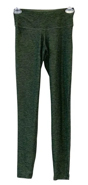New Balance Green Heather Leggings XS High‎ Rise Athletic Workout Pants Stretch thumbnail 1