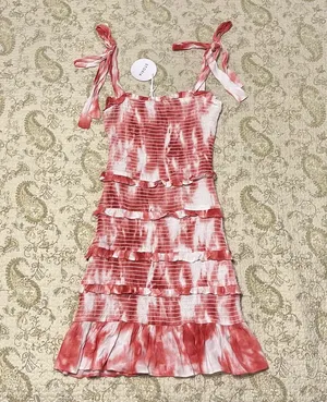 Red Tie-Dye Dress thumbnail 5
