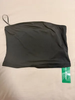 SheIn Black Women's Strapless Tube Crop Top thumbnail 2