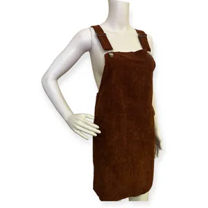 SheIn Double Pocket Corduroy Overall Dress thumbnail 4