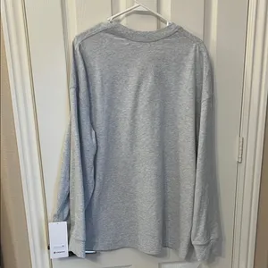 lululemon heavyweight cotton crewneck Gray Long Sleeve Tee. NWT XL thumbnail 7