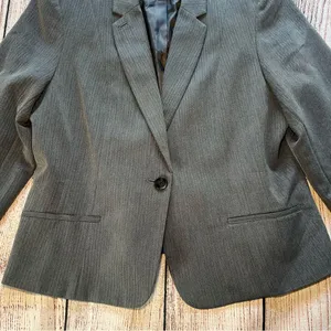 Worthington Blazer Jacket Women’s Size XL Gray Lined Career Office‎ Business thumbnail 4