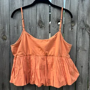 Maeve Ruffled Bubble-Hem Cropped Tank | Size XL thumbnail 6