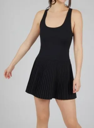 Yogalicious Large Lux Net Motion Dress Tennis Stretch Pull-On Pleated Racerback thumbnail 1
