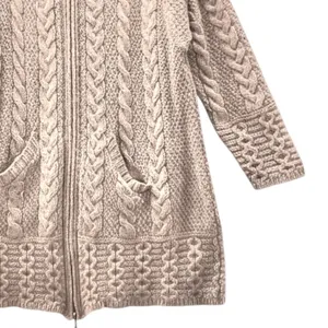 Vintage Aran Crafts Merino Cardigan Cream Large‎ thumbnail 5