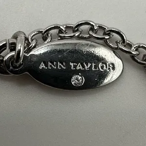 Ann Taylor silver tone and green asymmetrical station necklace New with tags thumbnail 7